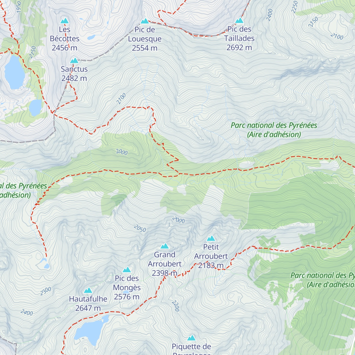 Cabane de Bouleste map