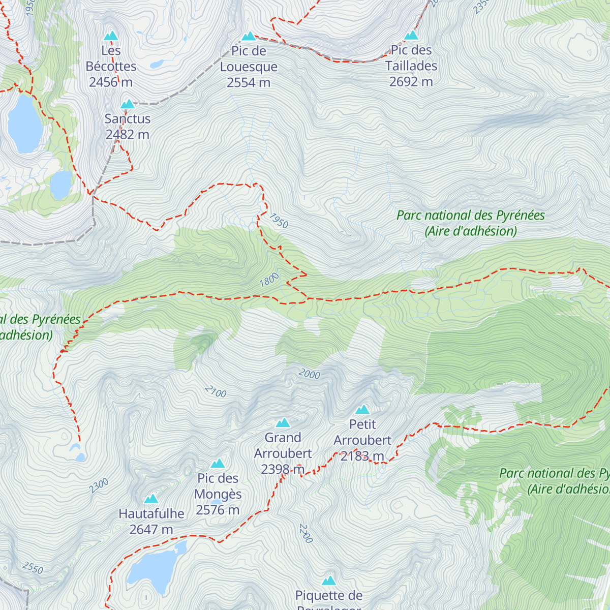 Cabane de Bouleste map