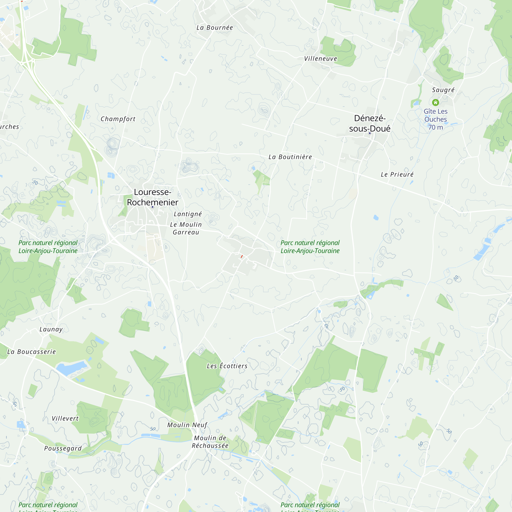 Gîte de France map