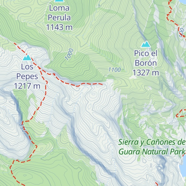 Map of Peña Ligüerri