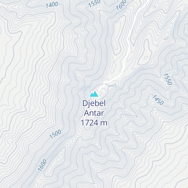 Map of Djebel Antar
