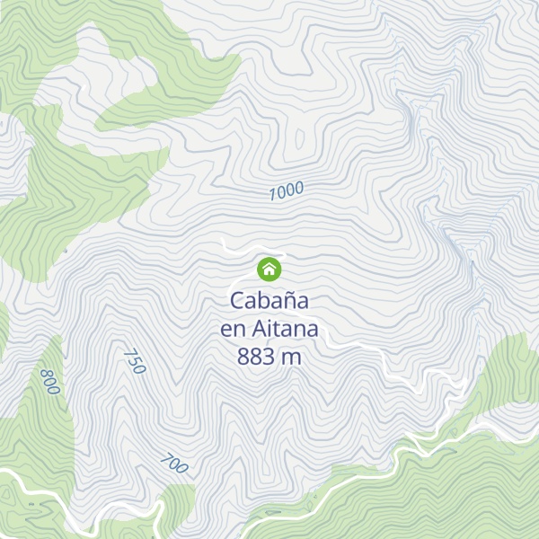 Map of Cabaña en Aitana