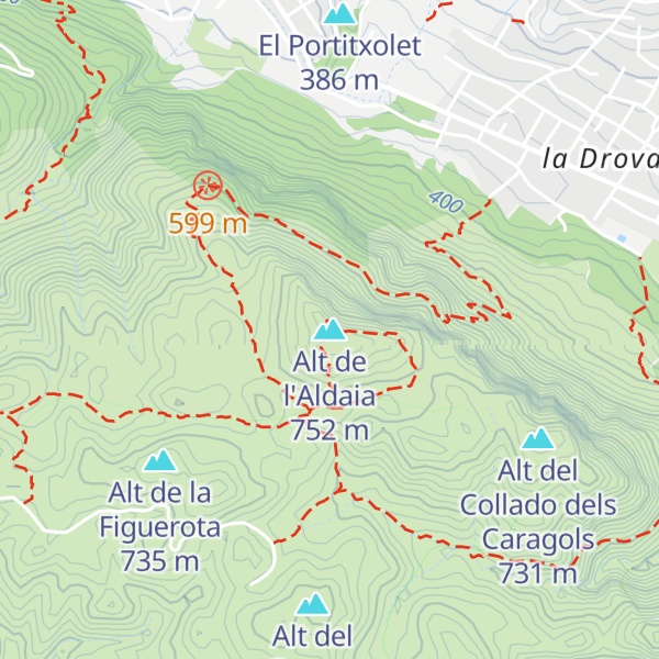 Map of Alt de l'Aldaia