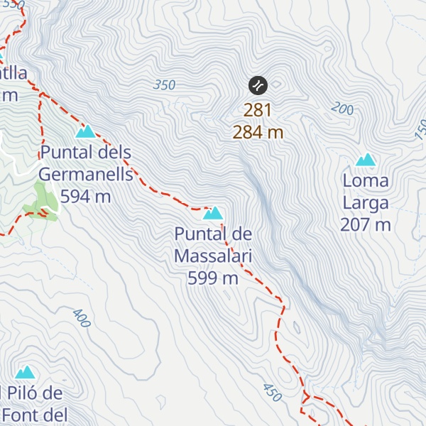 Map of Puntal de Massalari