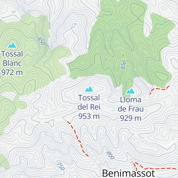 Map of Tossal del Rei