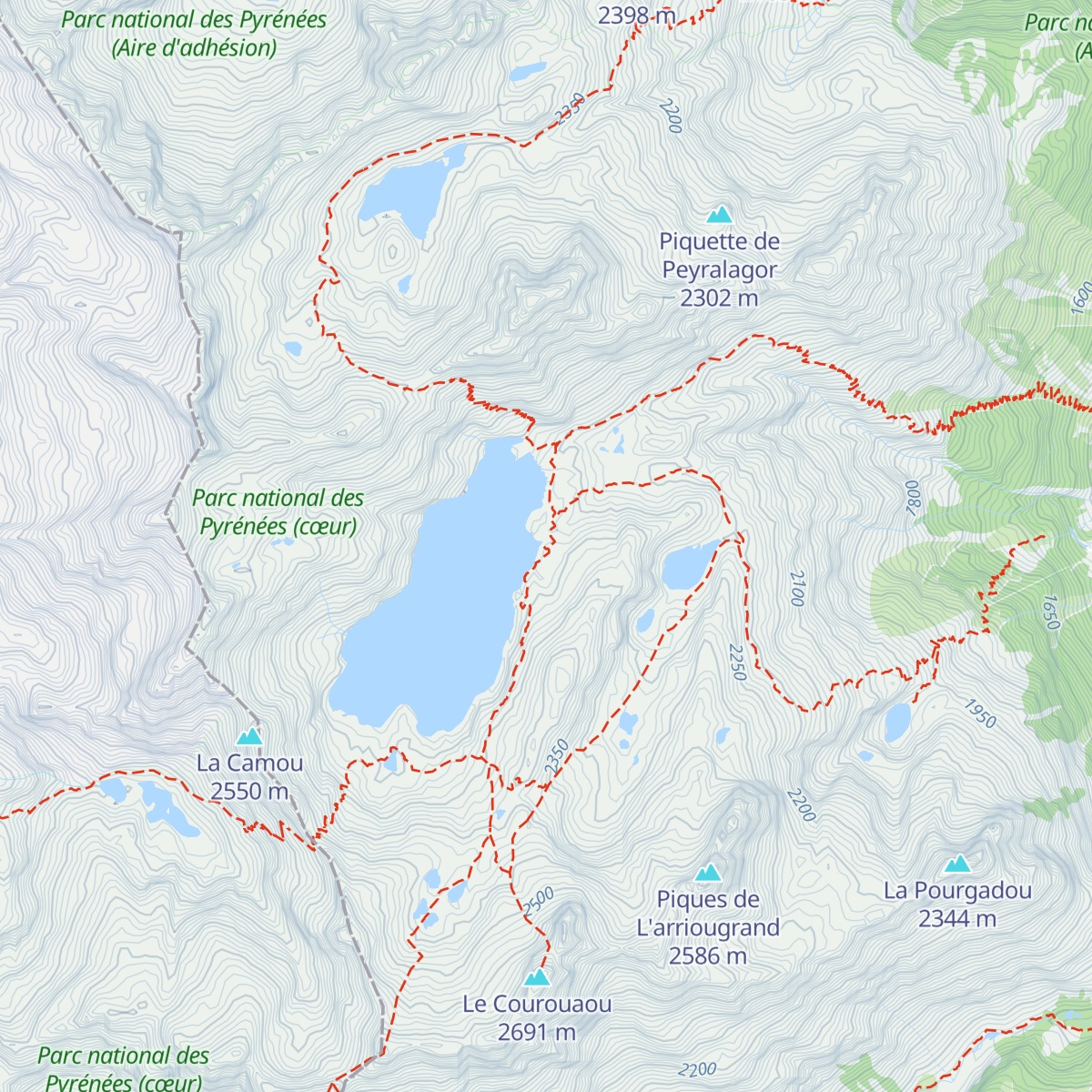 Refuge de Migouélou map