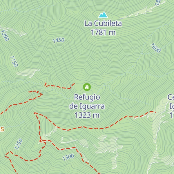 Map of Refugio de Iguarra
