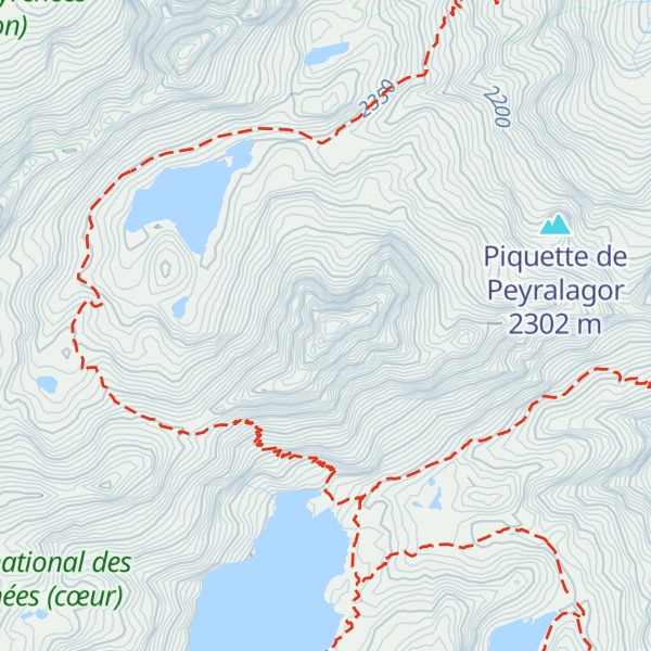 Map of Pic Arrouy
