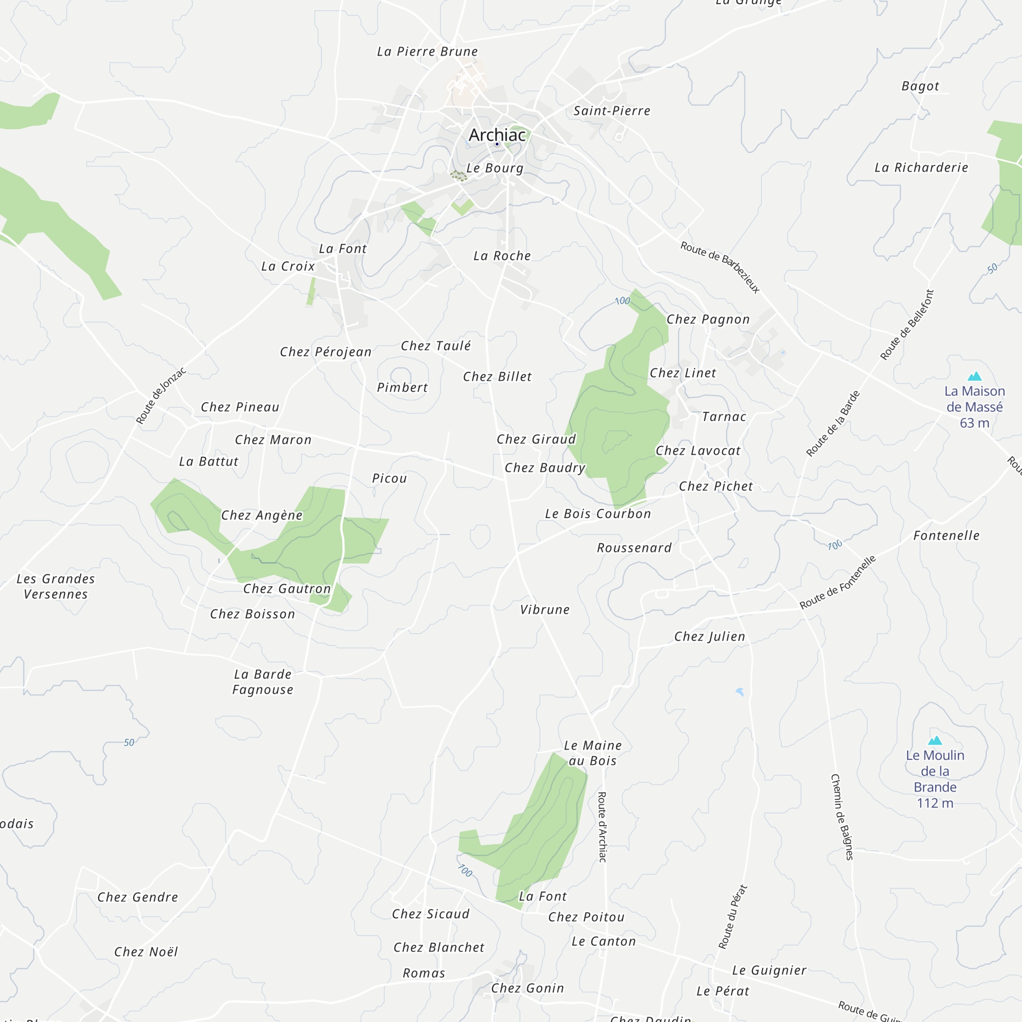 Cabane Monnereau map