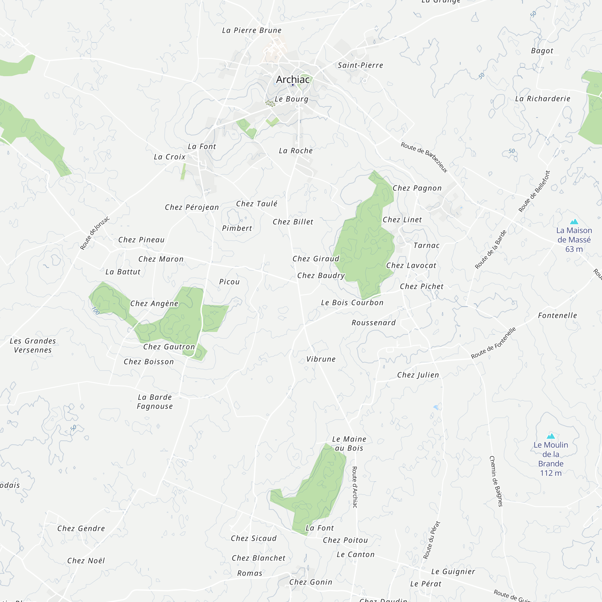 Cabane Monnereau map