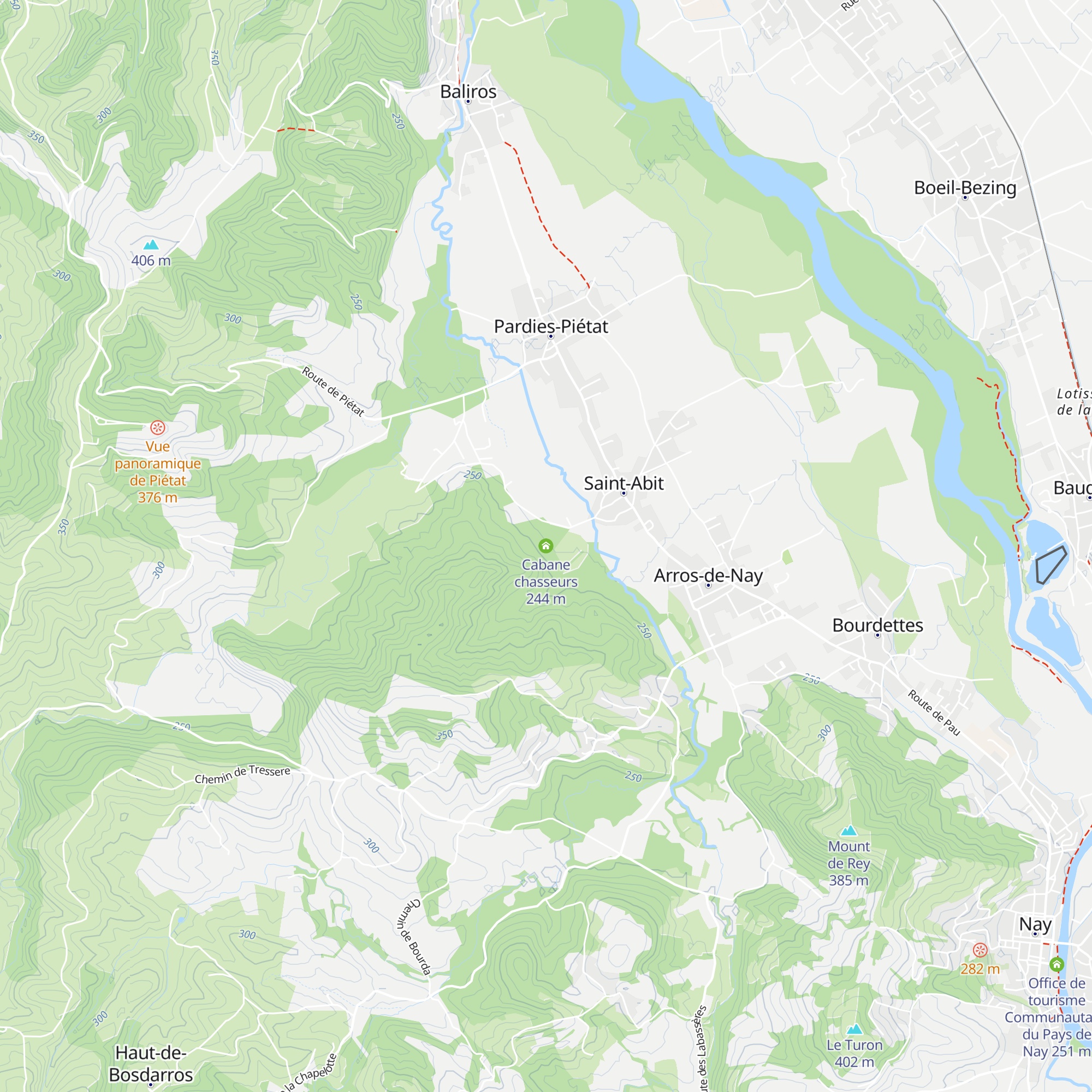 Cabane chasseurs map
