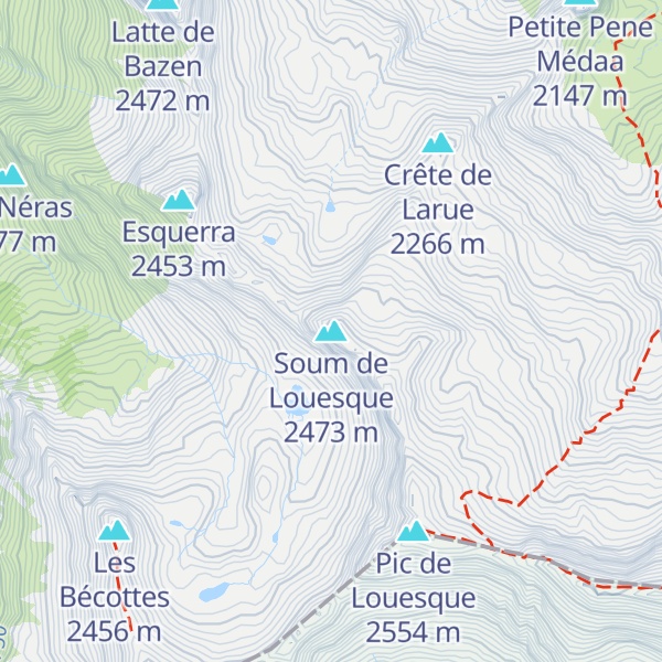 Map of Soum de Louesque