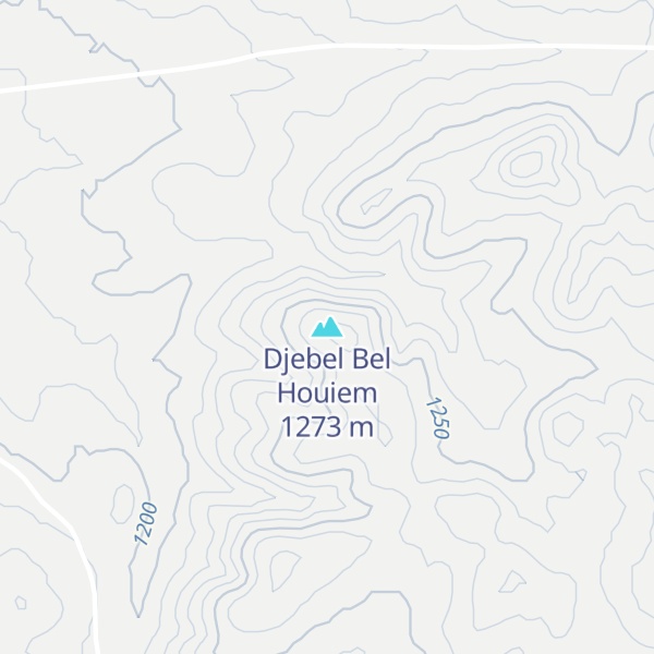 Map of Djebel Bel Houiem
