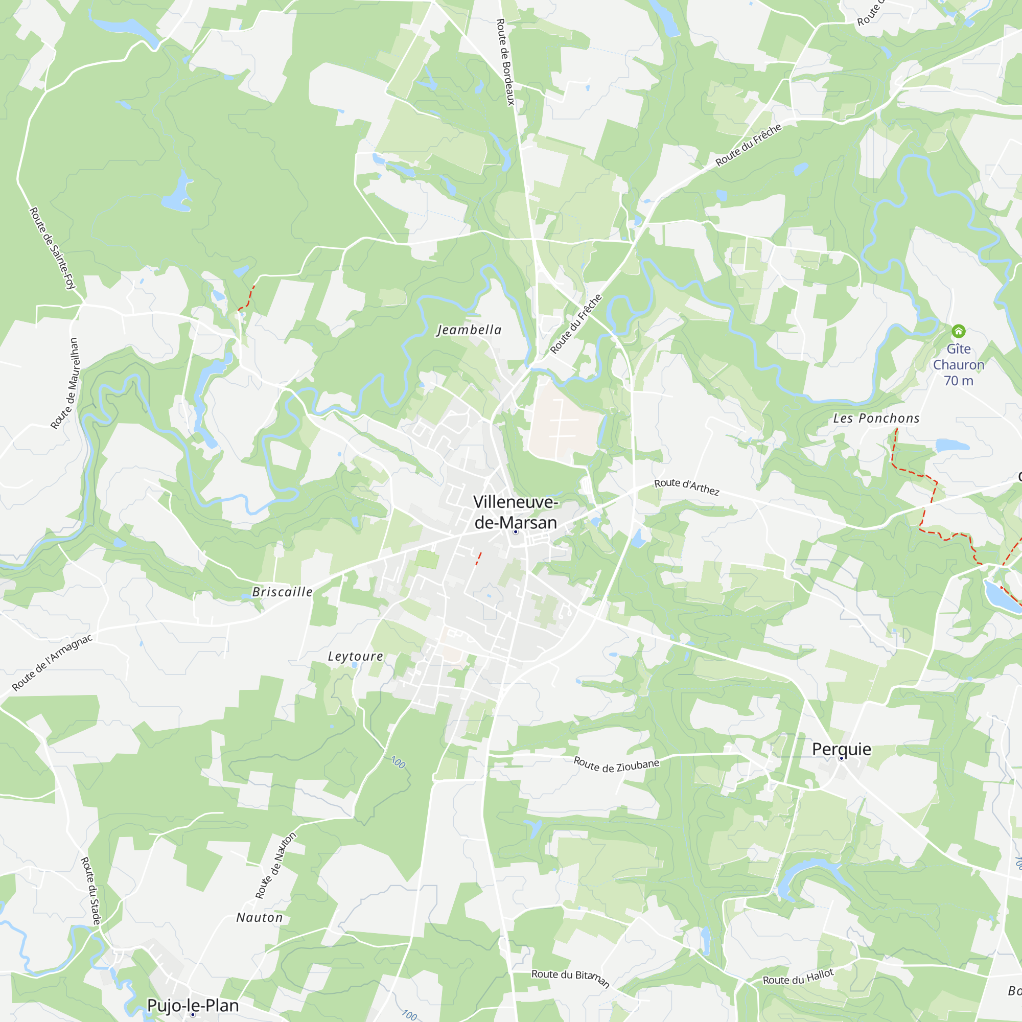 Bureau d'Information touristique de Villeneuve-de-Marsan -Landes d'Armagnac map