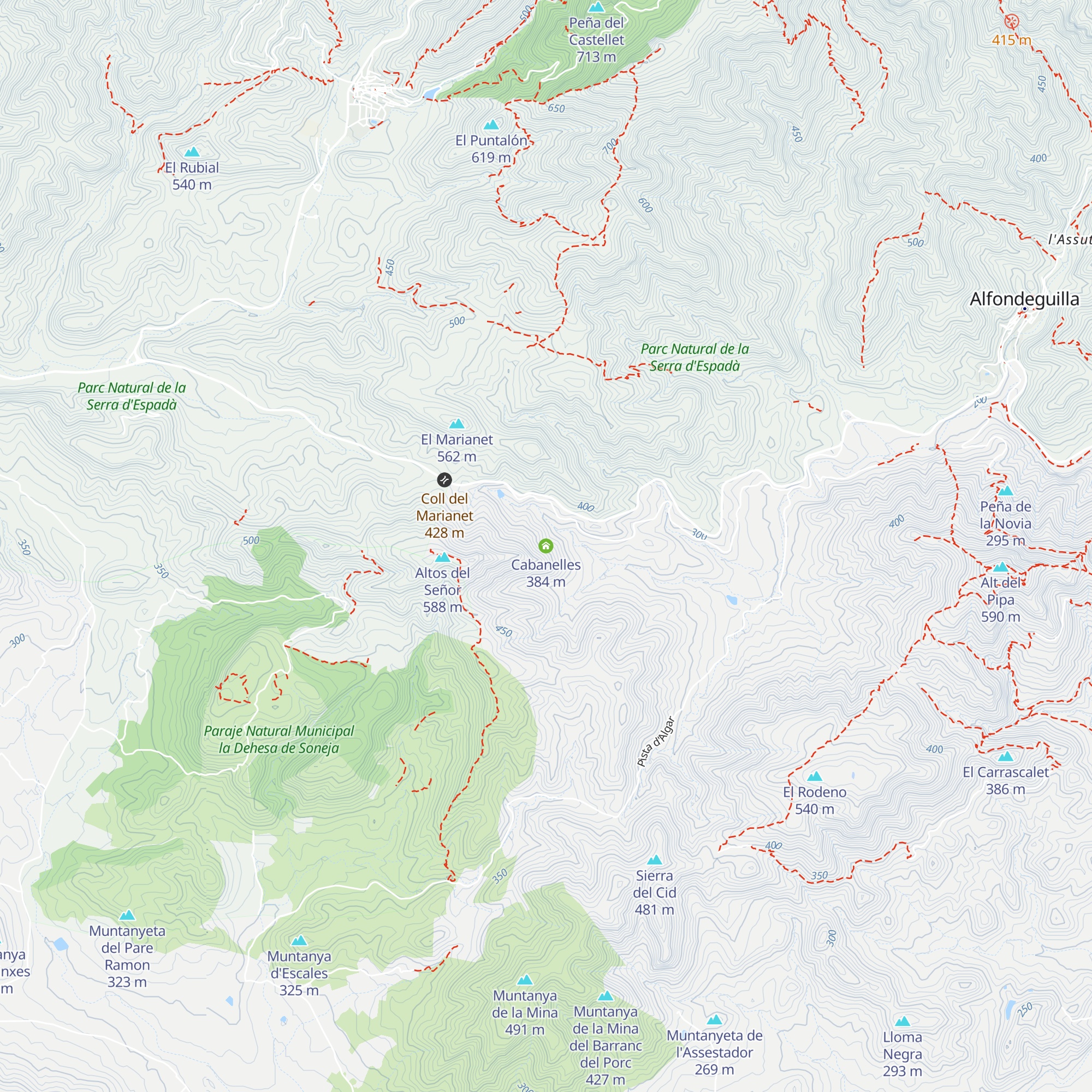 Cabanelles map