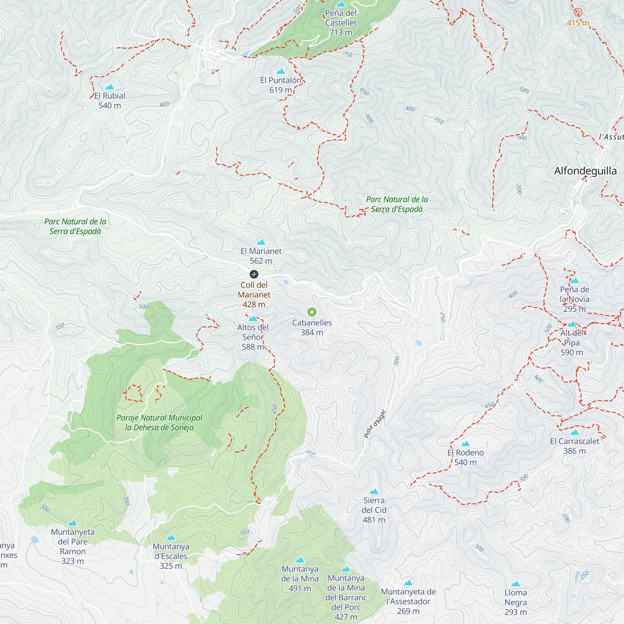 Cabanelles map