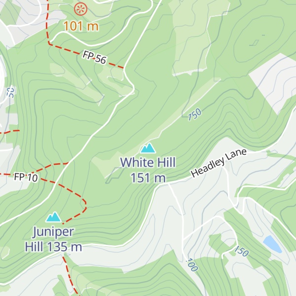 Map of White Hill