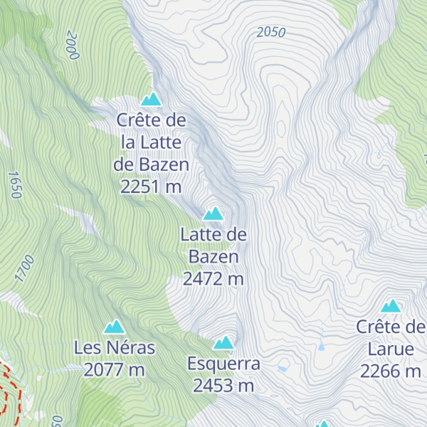 Map of Latte de Bazen