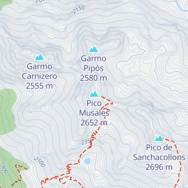 Map of Pico Musales