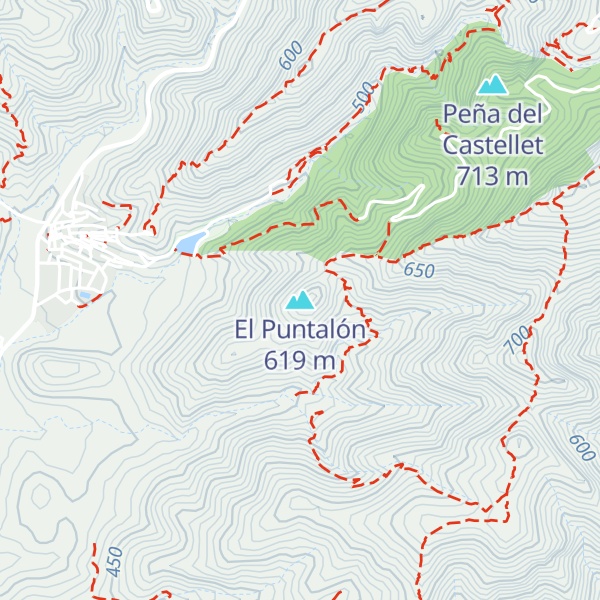 Map of El Puntalón