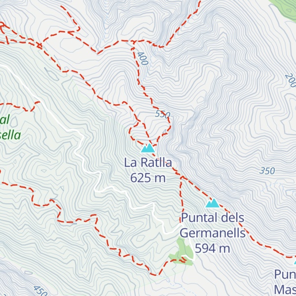 Map of La Ratlla