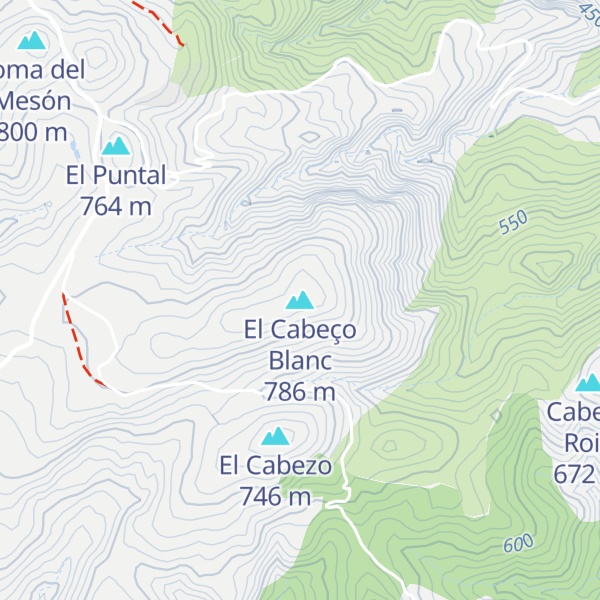 Map of El Cabeço Blanc