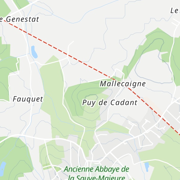 Map of Puy de Cadant