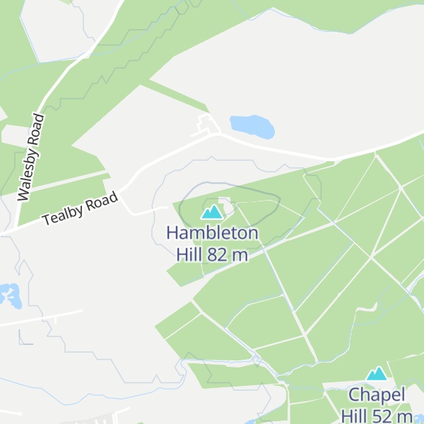 Map of Hambleton Hill
