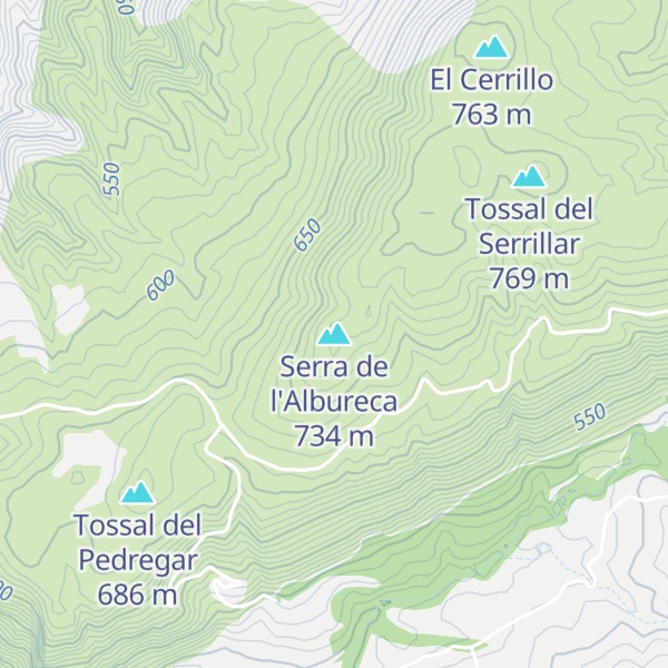 Map of Serra de l'Albureca