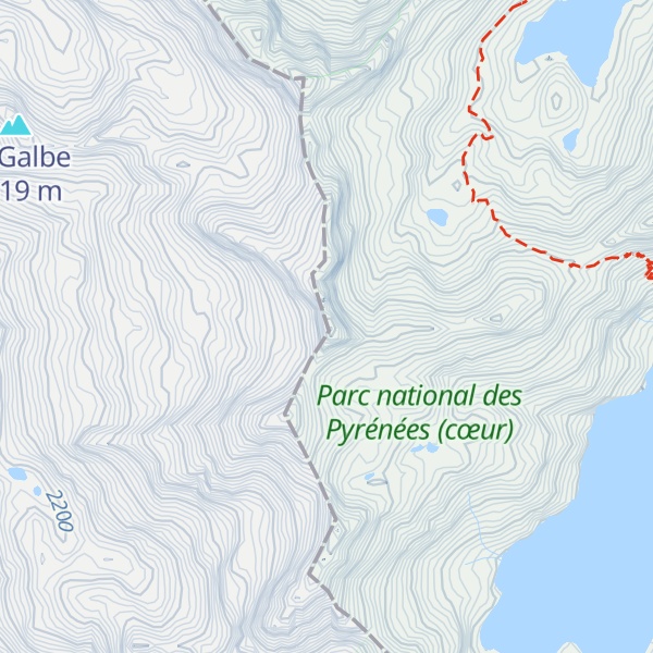 Map of Pic des Tourettes