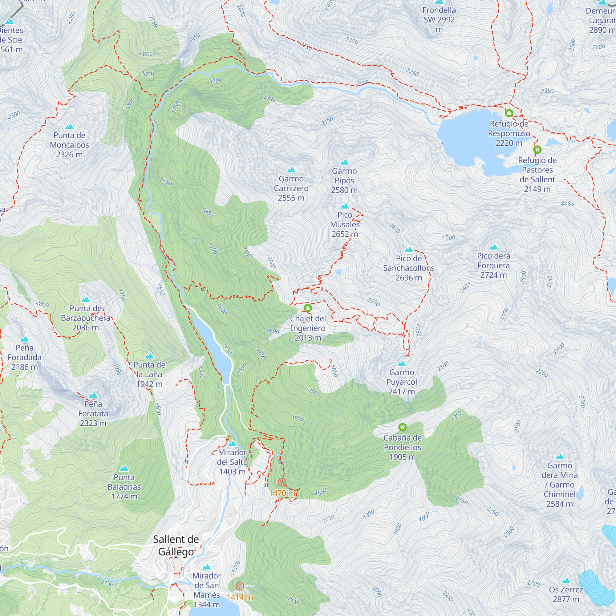 Chalet del Ingeniero map