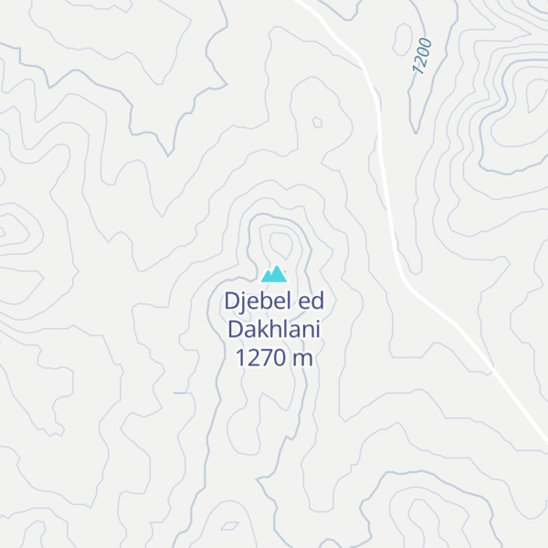 Map of Djebel ed Dakhlani