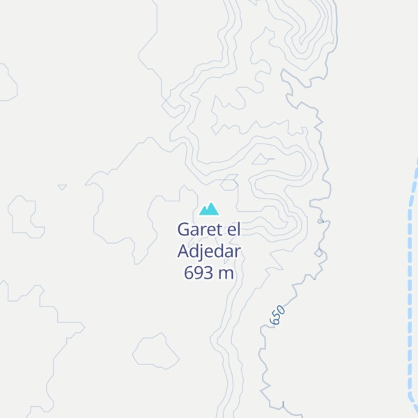 Map of Garet el Adjedar