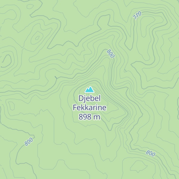Map of Djebel Fekkarine