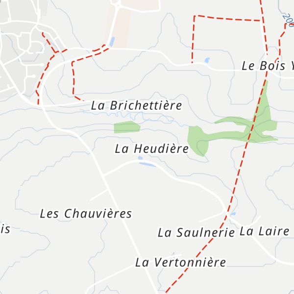 Map of Gîte rural La Heudière