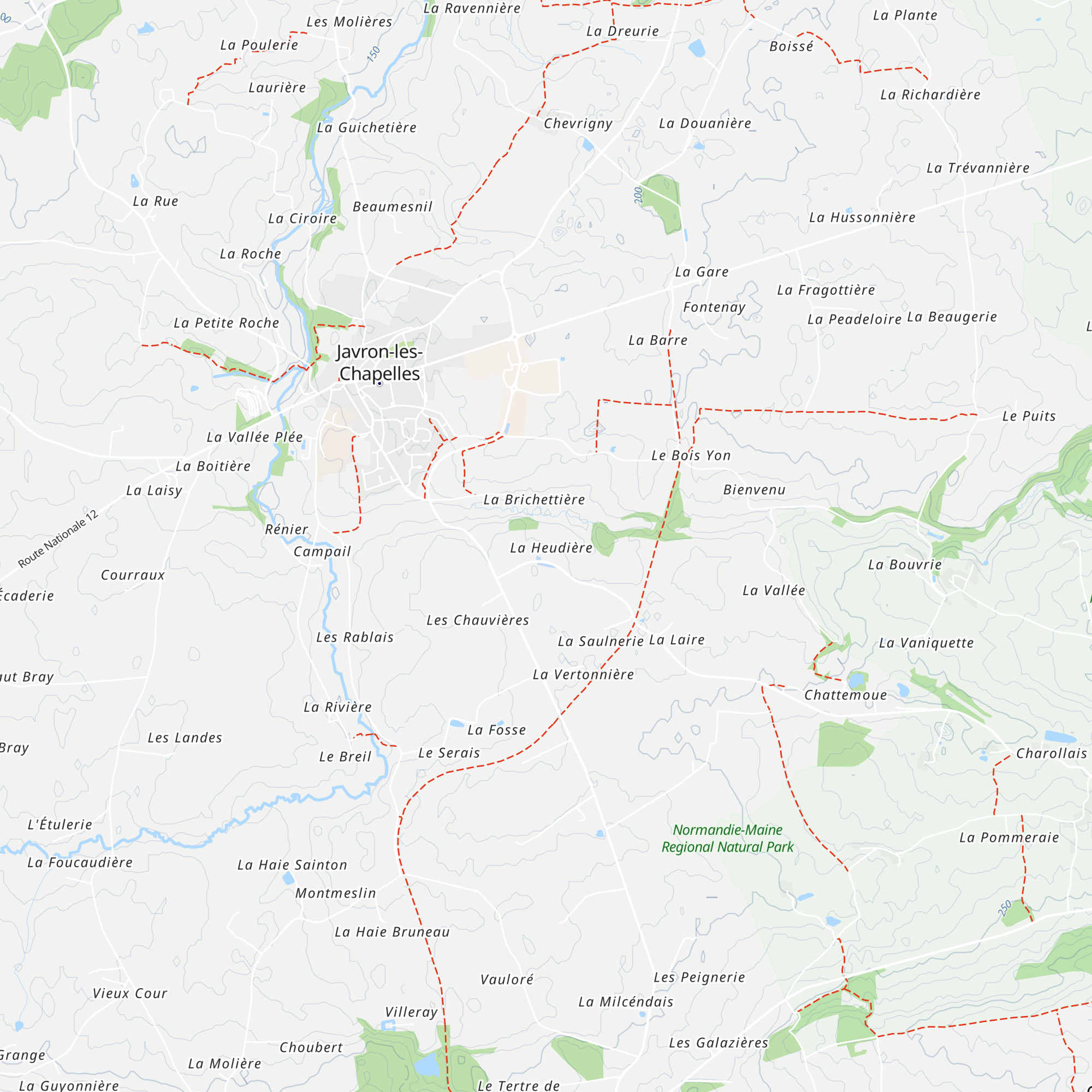 Gîte rural La Heudière map