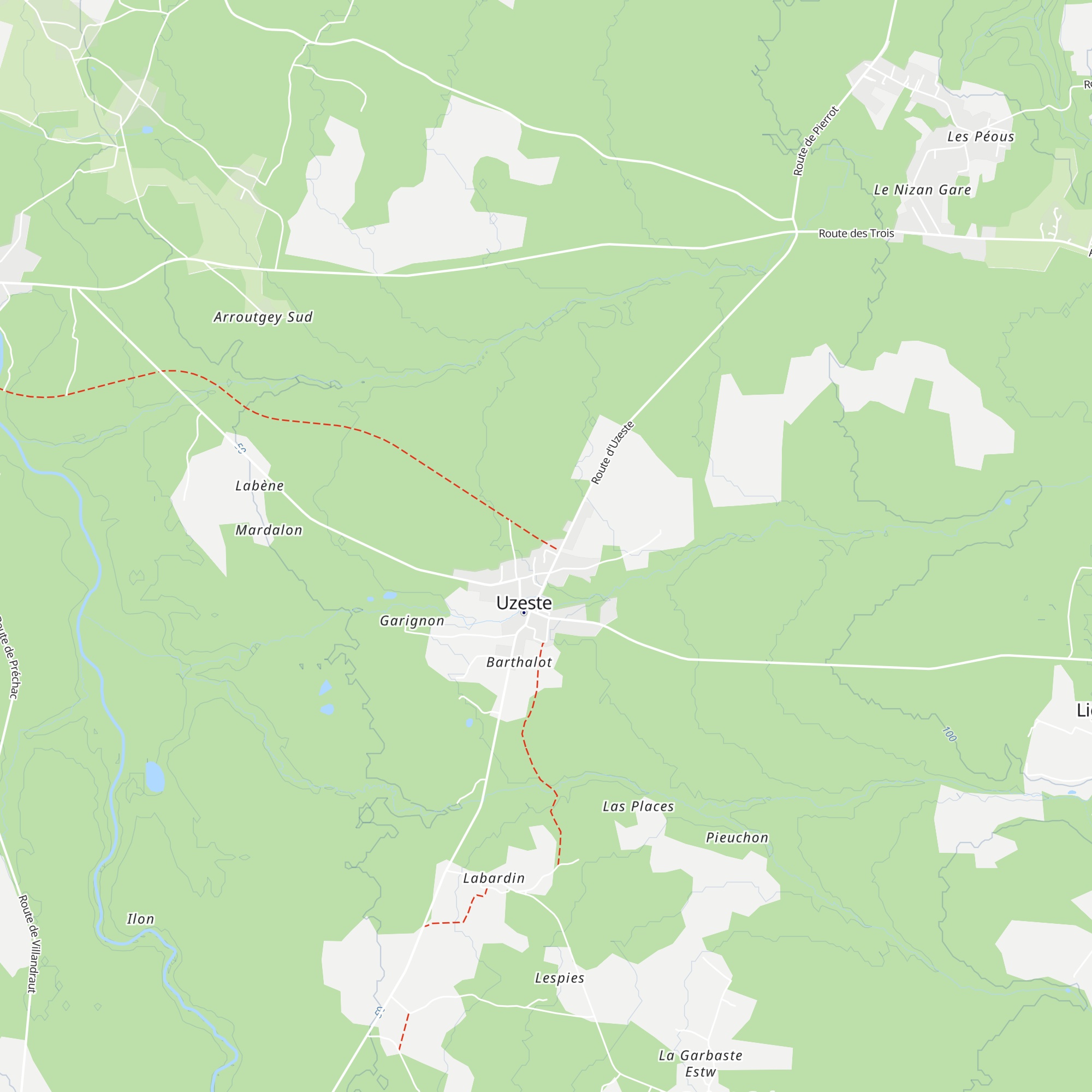 Gîte de la Gare map