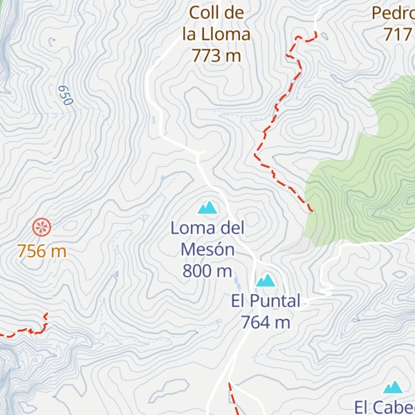 Map of Loma del Mesón