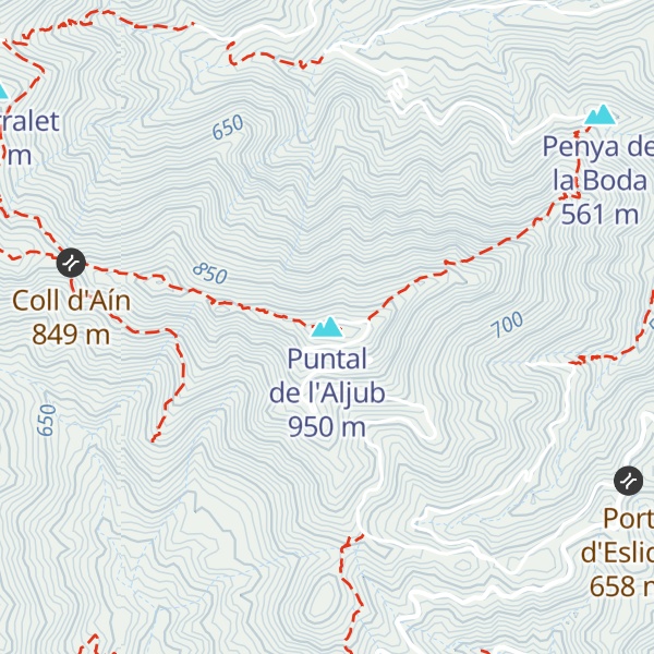Map of Puntal de l'Aljub