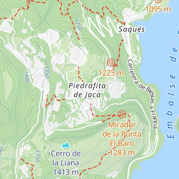 Map of Refugio Telera