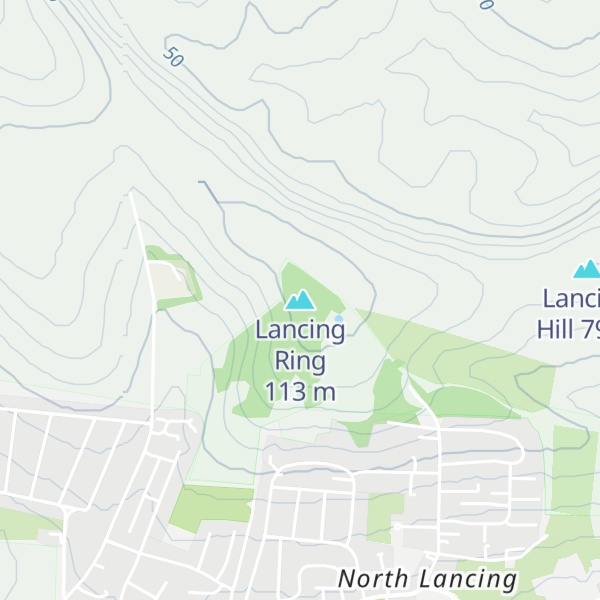 Map of Lancing Ring