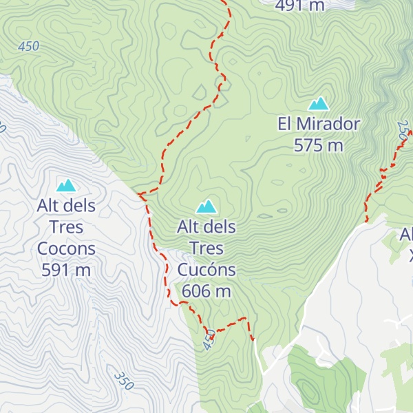 Map of Alt dels Tres Cucóns