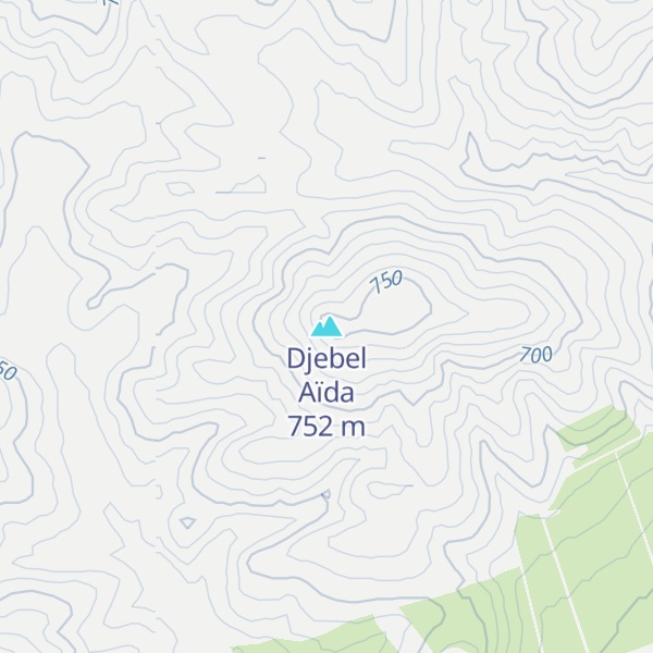 Map of Djebel Aïda