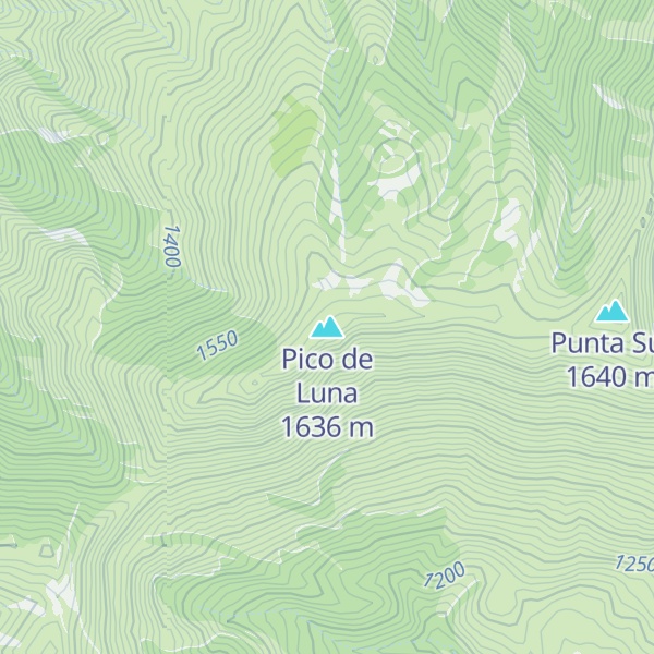 Map of Pico de Luna