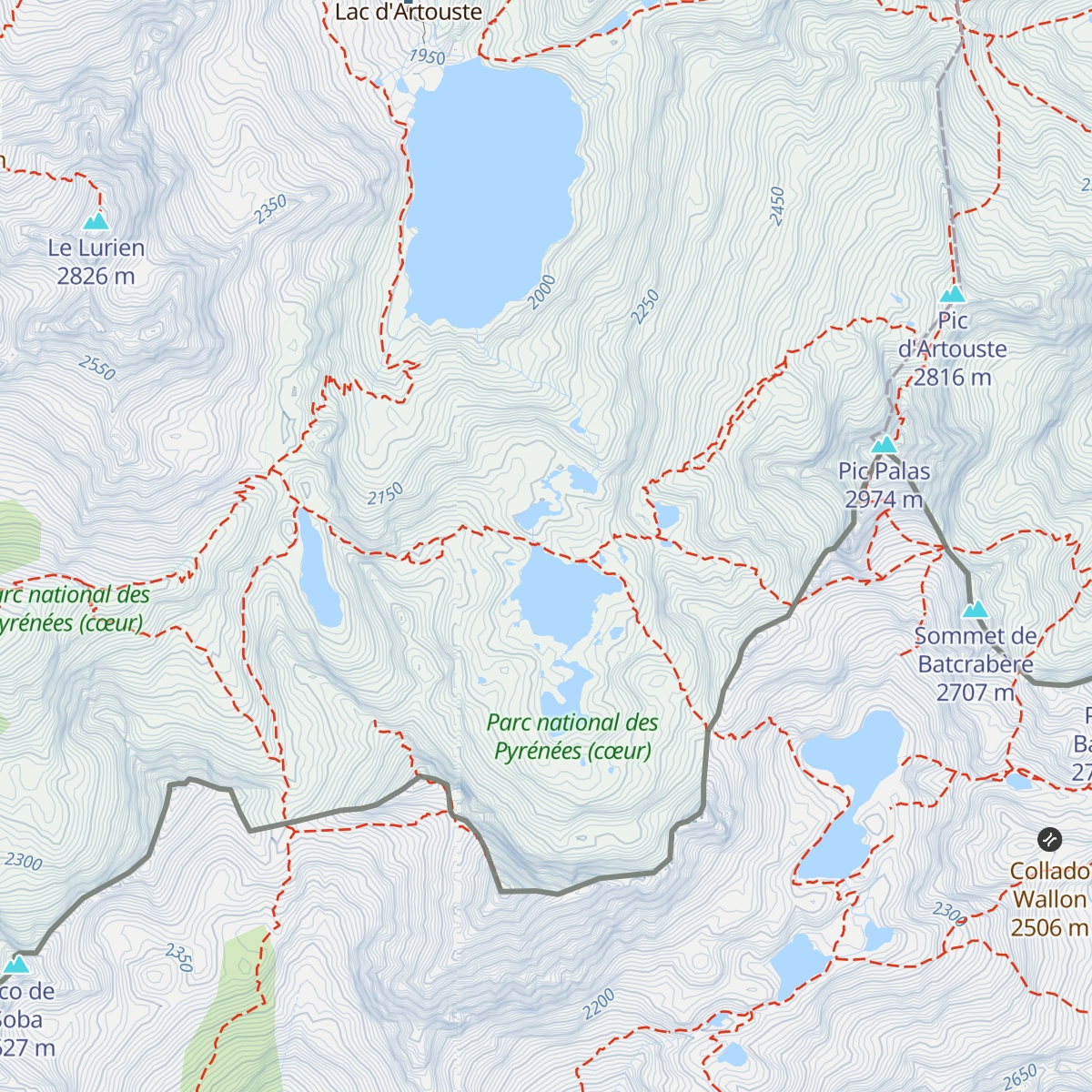 Refuge d'Arrémoulit map