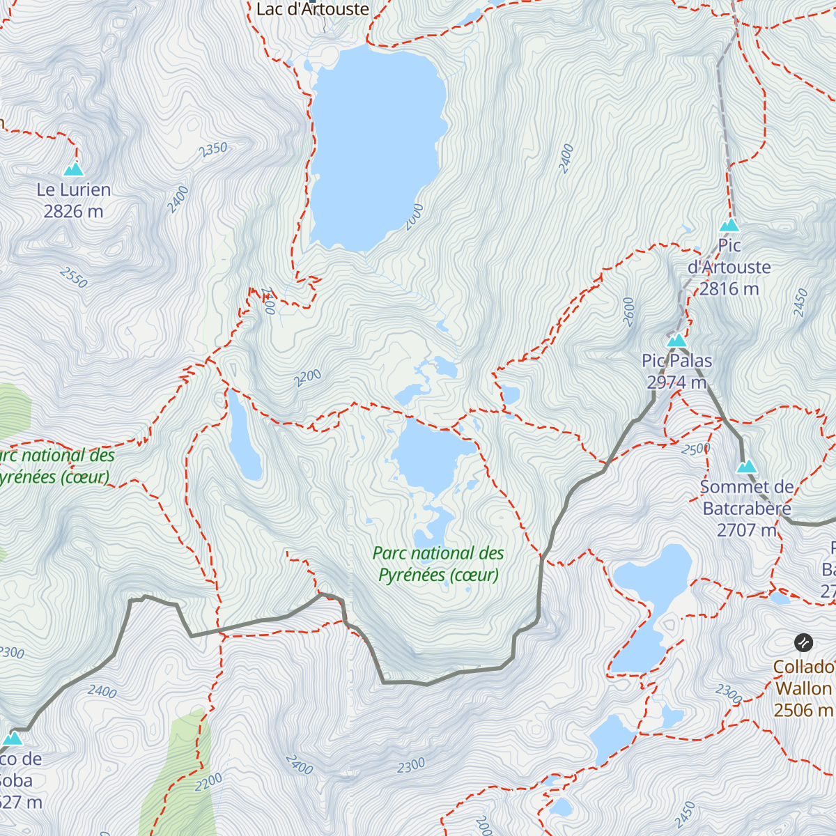 Refuge d'Arrémoulit map