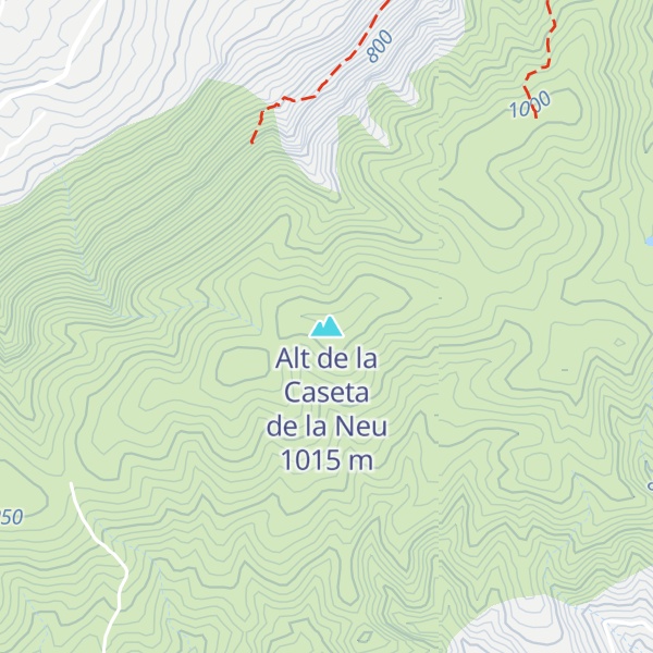 Map of Alt de la Caseta de la Neu