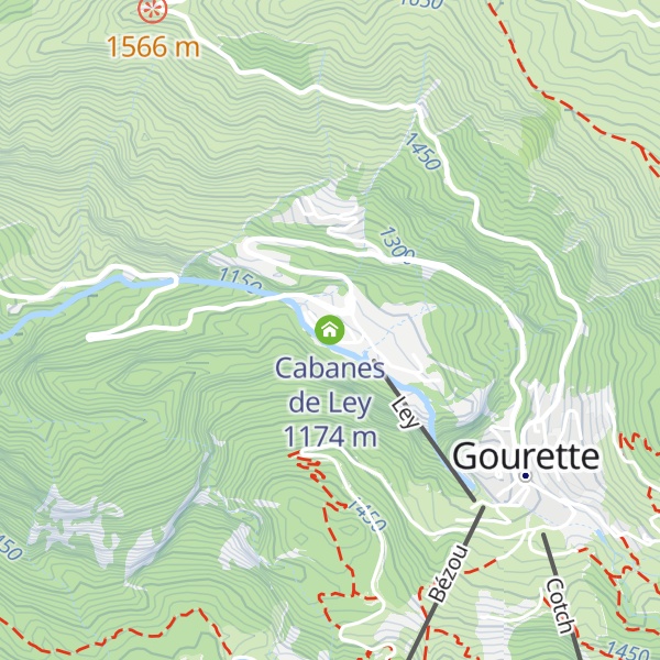 Map of Cabanes de Ley