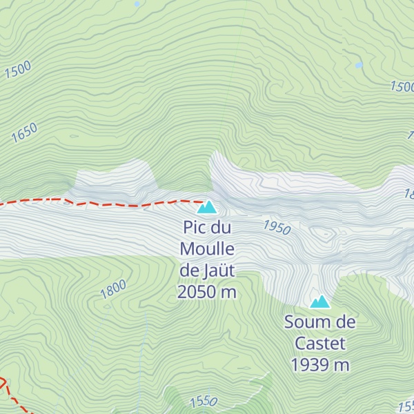 Map of Pic du Moulle de Jaüt
