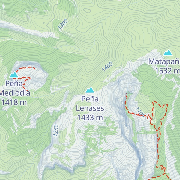 Map of Peña Lenases